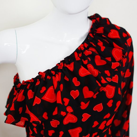 NASTY GAL One Shoulder Ruffle Dress XS - Picture 5 of 5